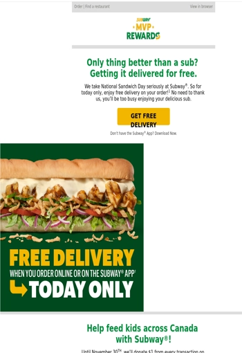 Subway Canada Coupons & Deals - New Coupons